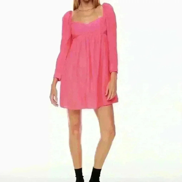 ARITZIA Sunday best Halle dress pink size medium women’s - Picture 1 of 5